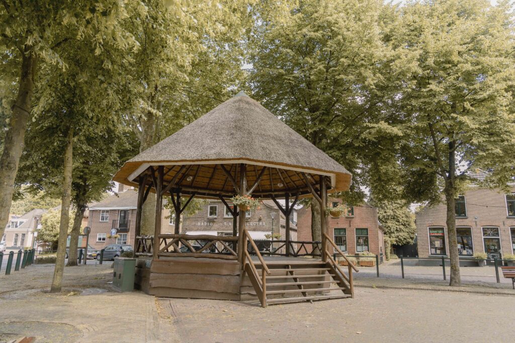 De roze fietsroute