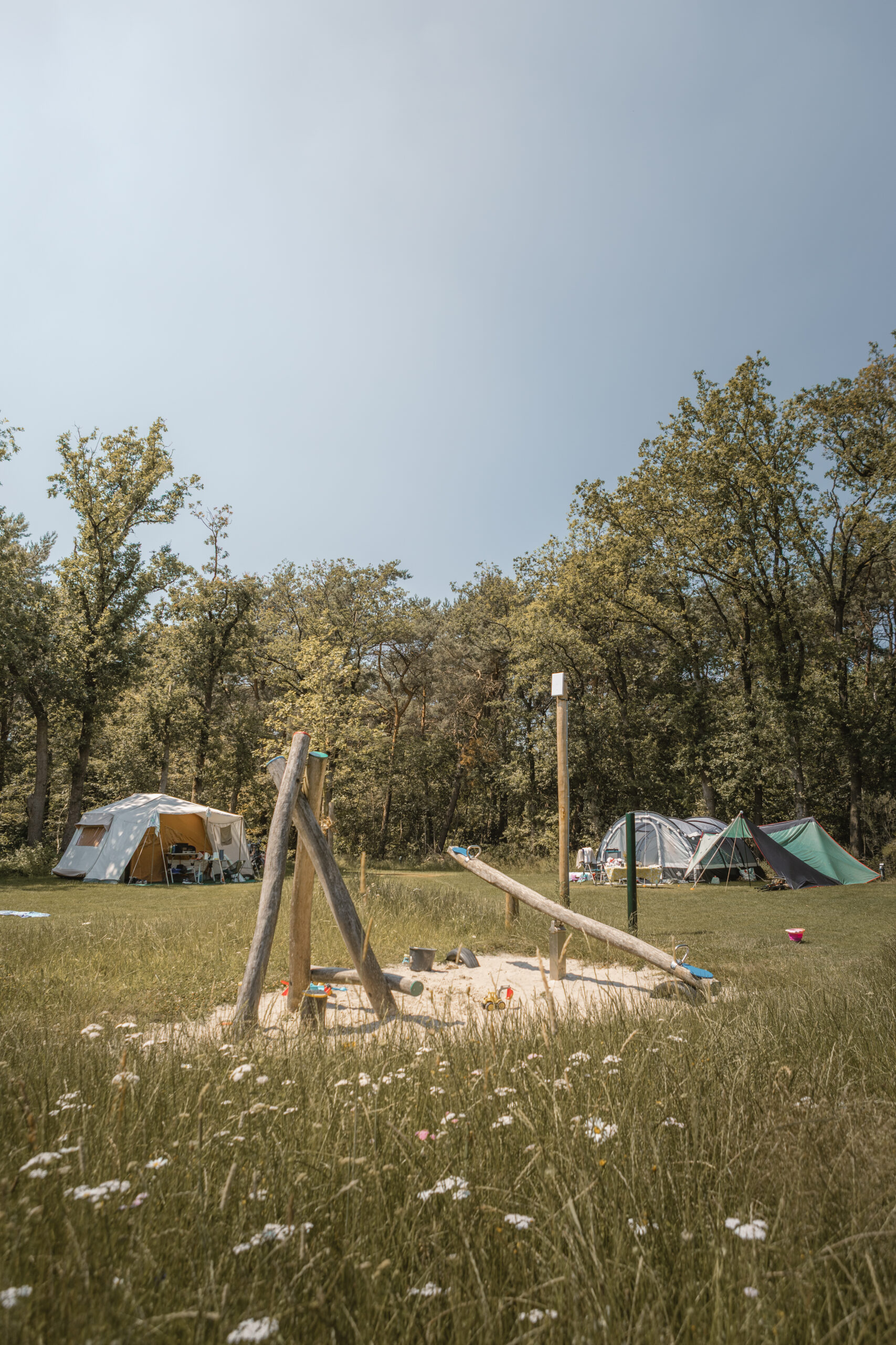 Speeltoestel op de Akker bij natuurcamping Lemeler Esch