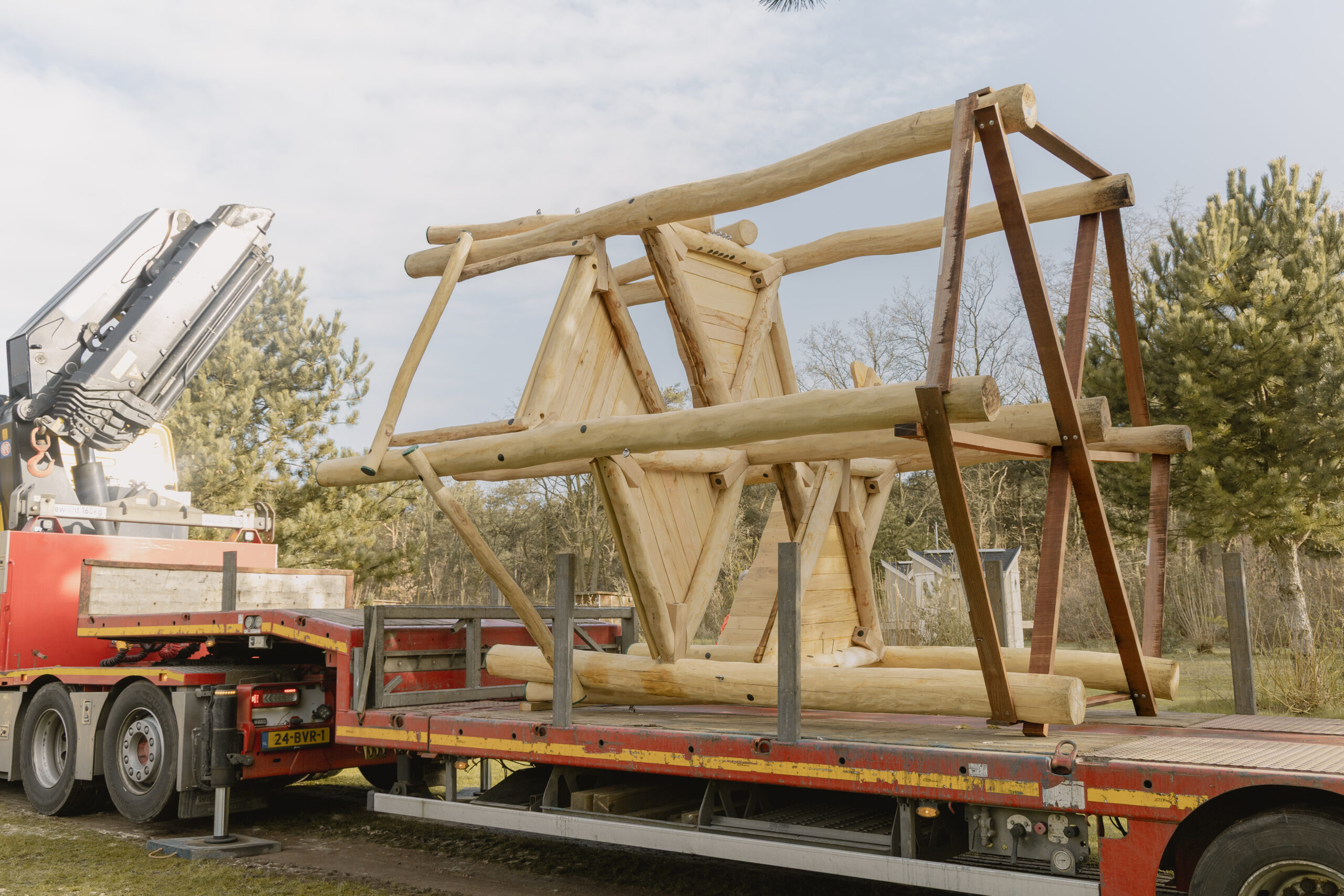 Nieuw speeltoestel kampeerveld Heidezicht bij Lemeler Esch